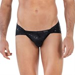 Черные трусы-джоки со звездочками Illusion Jockstrap 460627 - фото 151787