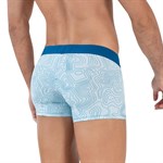 Голубые трусы-хипсы с принтом Emphatic Trunks 460643