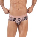 Розовые трусы-брифы с растительным принтом Pacif Classic Brief 460671 - фото 798068