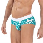 Бирюзовые трусы-брифы с принтом Dynamic Classic Brief 460675 - фото 798071