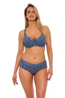 Бюстгальтер Keto цвета деним с чашками на тонком поролоне 460779