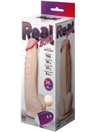 Телесный вибратор-гигант Real Bomb - 26 см. 472939