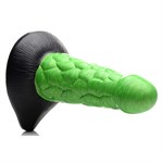 Зеленый фантазийный фаллоимитатор Reptile Thick Scaly Silicone Dildo - 19,1 см. 476948 - фото 68292