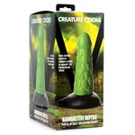 Зеленый фантазийный фаллоимитатор Reptile Thick Scaly Silicone Dildo - 19,1 см. 476948 - фото 68294