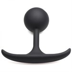 Черная анальная пробка с утяжелением Premium Silicone 3.9  Weighted Round Plug - 9,9 см. 476959 - фото 68242