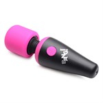 Розово-черный мини-вибромассажер 10X Vibrating Mini Silicone Wand 477033 - фото 68195