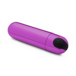 Лиловая вибропуля 10X Rechargeable Vibrating Metallic Bullet 477035 - фото 68278