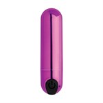 Лиловая вибропуля 10X Rechargeable Vibrating Metallic Bullet 477035 - фото 68277