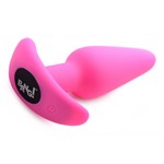 Розовая анальная вибропробка с пультом ДУ 21X Remote Control Vibrating Silicone Butt Plug - 10,4 см. 477036 - фото 68212