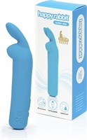 Голубая вибропуля с ушками Rechargeable Rabbit Ears Bullet Vibrator 477255 - фото 69342