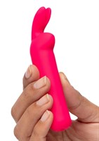 Розовая вибропуля с ушками Rechargeable Rabbit Ears Bullet Vibrator 477256 - фото 69345