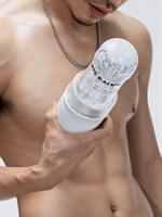 Белый автоматический мастурбатор Extra Sauce 477299