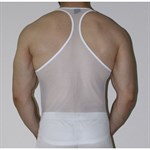 Белая мужская сетчатая майка 484401