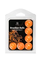 Набор из 6 шариков с массажным маслом Brazilian Balls с разогревающим эффектом 484643 - фото 805712