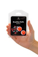 Набор из 2 шариков с массажным маслом Brazilian Balls с ароматом ягод 484647 - фото 69796