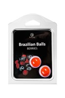 Набор из 2 шариков с массажным маслом Brazilian Balls с ароматом ягод 484647 - фото 277972