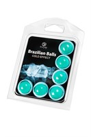 Набор из 6 шариков с массажным маслом Brazilian Balls с охлаждающим эффектом 484939 - фото 69804