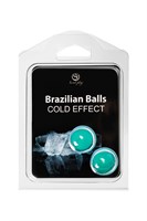 Набор из 2 шариков с массажным маслом Brazilian Balls с охлаждающим эффектом 484942 - фото 69818