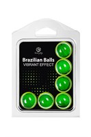 Набор из 6 шариков с массажным маслом Brazilian Balls с эффектом вибрации 485049 - фото 805767