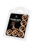 Набор из 6 шариков с массажным маслом Brazilian Balls с ароматом шоколада 485312 - фото 69875