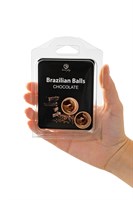 Набор из 2 шариков с массажным маслом Brazilian Balls с ароматом шоколада 485315 - фото 21863