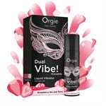 Съедобный жидкий вибратор Dual Vibe! со вкусом клубничного джина с тоником - 15 мл. 485755 - фото 75536