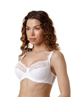 Бюстгальтер со сшивной чашкой из эластичного кружева 486687
