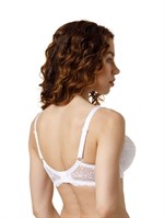 Бюстгальтер со сшивной чашкой из эластичного кружева 486687