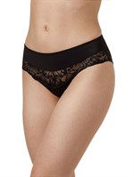 Трусики-слипы из микроволокна с кружевной вставкой 487141