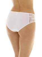 Трусы-слипы из микроволокна с кружевными вставками по бокам 487160