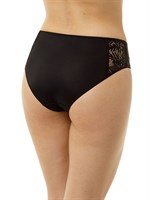 Трусы-слипы из микроволокна с кружевными вставками по бокам 487160