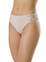 Трусы-слипы из микроволокна с кружевными вставками по бокам 487160