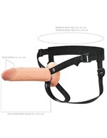 Полый страпон на ремнях 8’’ Hollow Silicone Strap-on 488487 - фото 12375