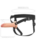 Полый страпон на ремнях 6’’ Hollow Silicone Strap-on 489052 - фото 12383