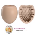 Бежевый мастурбатор-яйцо Pleasure Egg II 489549 - фото 74027