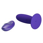 Фиолетовый анальный вибростимулятор Remote Control Vibrating Plug Youth - 11 см. 489692 - фото 56537