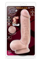 Телесный фаллоимитатор 8.5 Inch Cock With Balls - 21,5 см. 489977