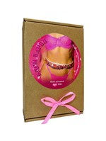 Эффектный розовый пояс из голографической эко-кожи 490094