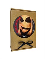 Эффектный черный пояс из лаковой эко-кожи 490095