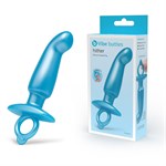 Голубая анальная пробка для массажа простаты Hither Silicone Prostate Plug - 14,3 см. 490682 - фото 75832