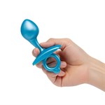 Голубая анальная пробка для массажа простаты Bulb Silicone Prostate Plug - 10,7 см. 490982 - фото 75840