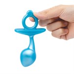 Голубая анальная пробка для массажа простаты Bulb Silicone Prostate Plug - 10,7 см. 490982 - фото 75842