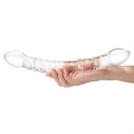 Двусторонний стеклянный фаллоимитатор 12’’ Girthy Double Trouble Glass Dildo - 30 см. 495806 - фото 31901