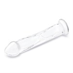 Большой стеклянный стимулятор 12’’ Glass Dildo With Veins & Flat Base - 28 см. 495808 - фото 31909