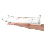 Большой стеклянный стимулятор 12’’ Glass Dildo With Veins & Flat Base - 28 см. 495808 - фото 31911