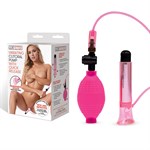 Розовый вакуумный стимулятор для клитора с вибрацией Vibrating Clitoral Pump with Quick Release 497396 - фото 76252