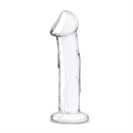 Прозрачный стеклянный фаллоимитатор 6’’ Glass Dildo With Veins & Flat Base - 15,2 см. 497486 - фото 815378