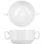 Белая бульонная чашка с ручками (объем 300 мл.) 498665