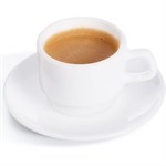 Белое блюдце «Ресторан» (диаметр 11 см) 499930