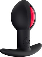 Чёрно-малиновый анальный стимулятор B-BALL UNO - 7,3 см. - фото 146640